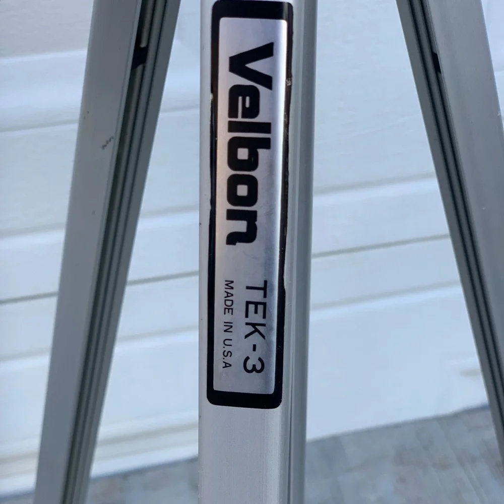 Vtg Velbon TGK-3 Aluminum Adjustable Camera Photo Video Tripod Stand USA